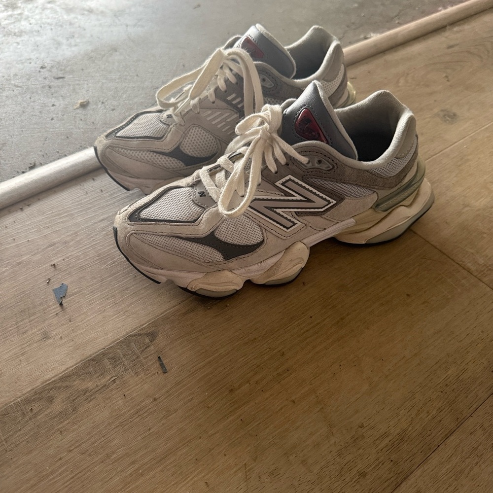 New Balance White and Gray Athletic Shoes